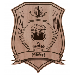 Blason en bois personnalisable