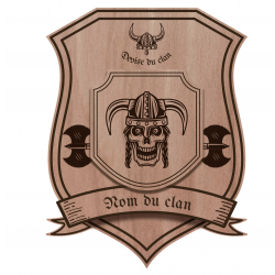 Blason en bois personnalisable