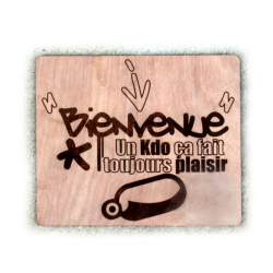 Panneau de décoration "Bienvenue"