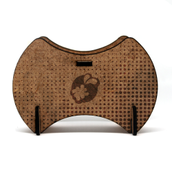 Support en bois pour Casque et Manette design Graphique