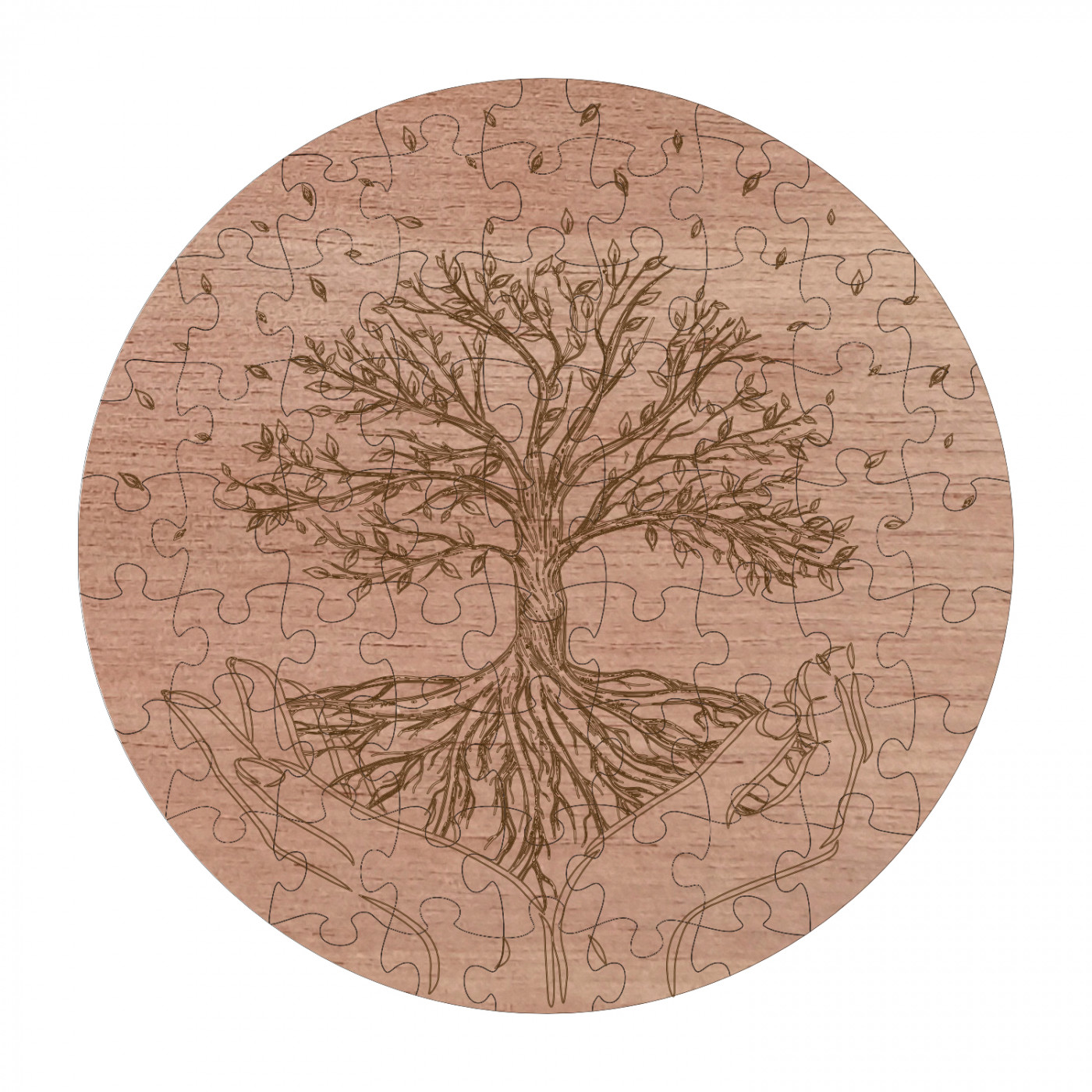 Puzzle En Bois Arbre De Vie Saisonnier KAAYEE - Formes Animales, Avec Boîte-cadeau En Bois | Jeu Intellectuel Pour Adultes Et Ados