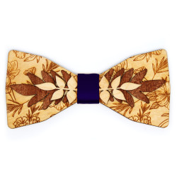 Noeud Papillon au décor floral