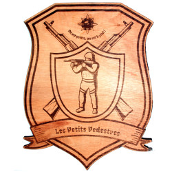 Blason en bois personnalisable
