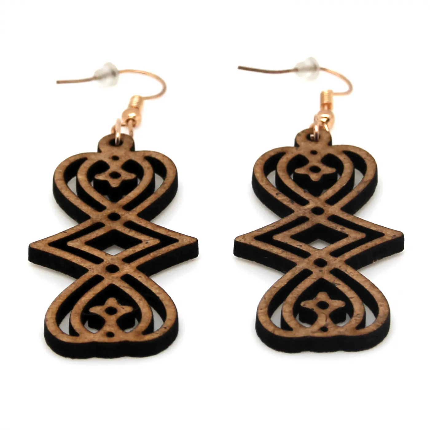 Boucle d'oreille en bois "Magali"