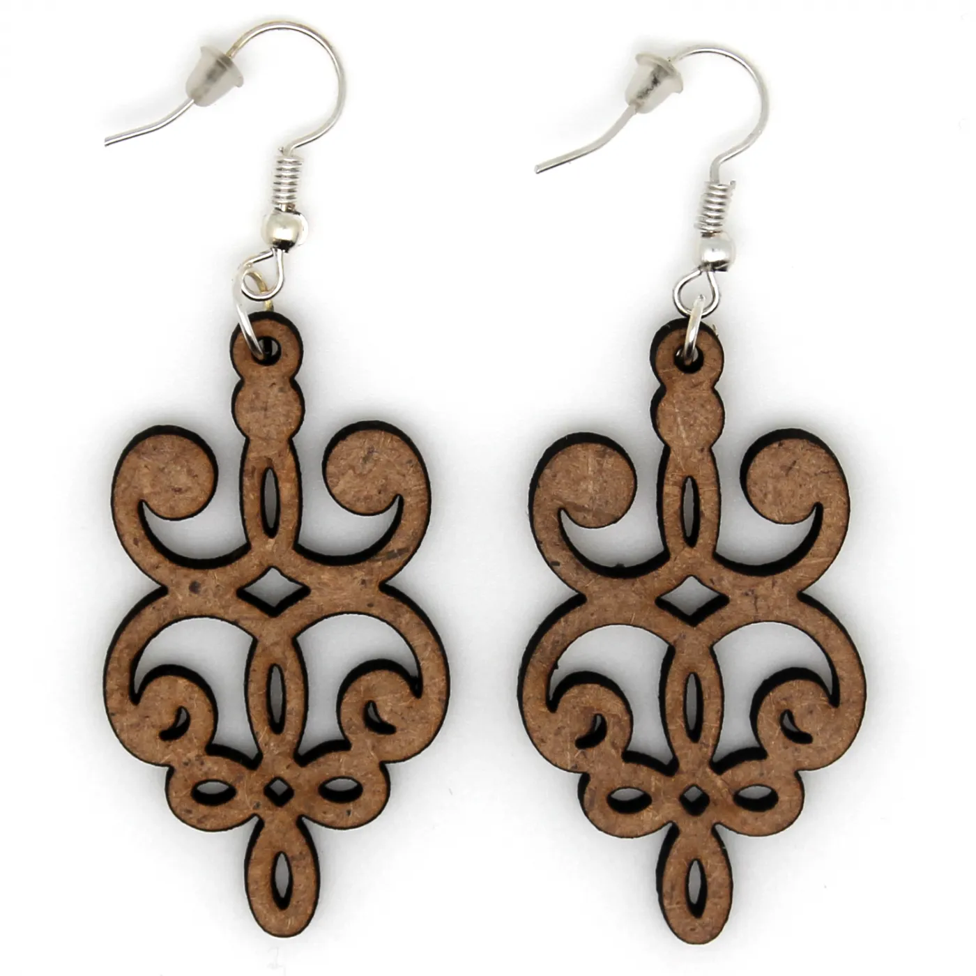 Boucles d'oreille en bois "Mélissa"