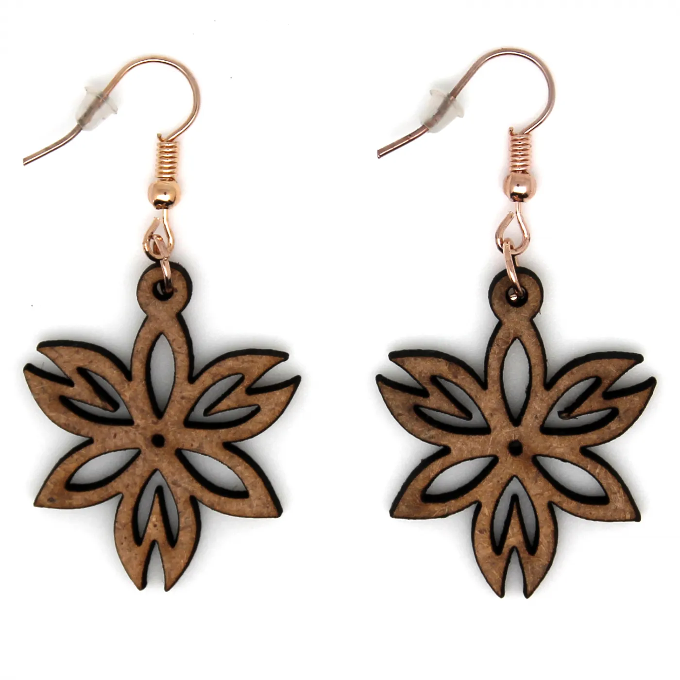 Boucle d'oreille en bois "Louise"