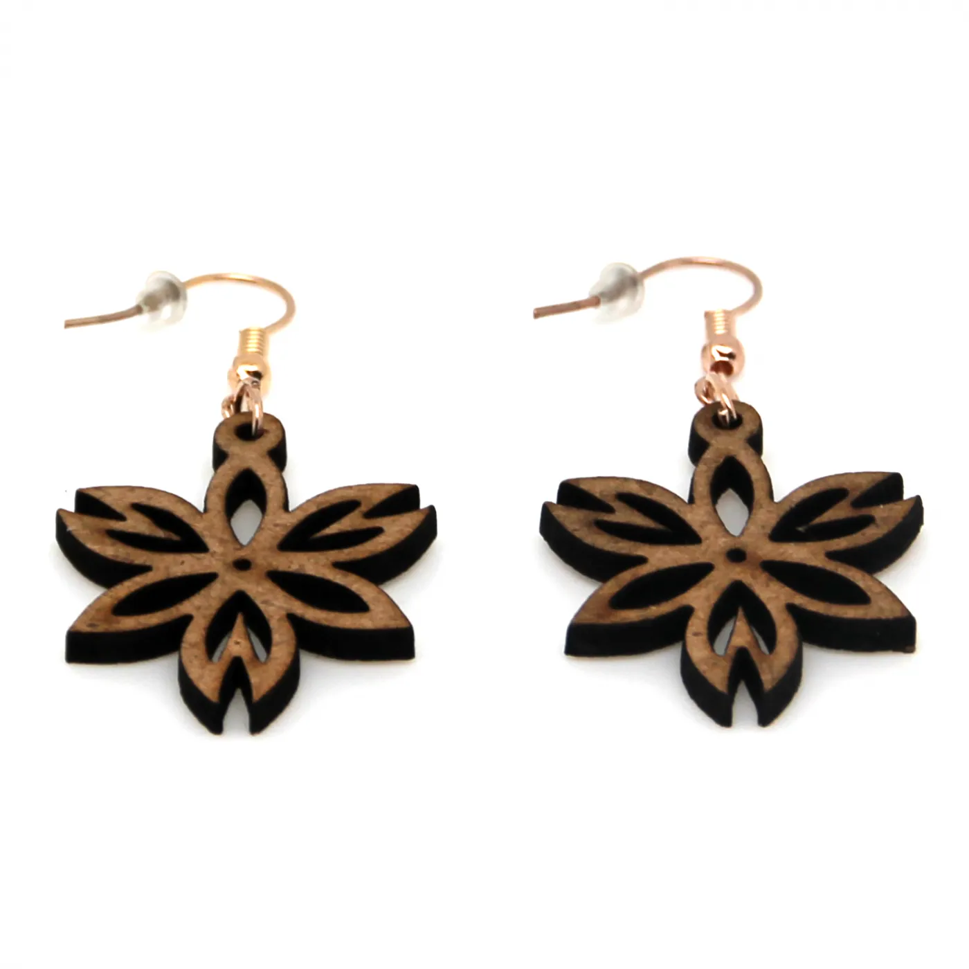 Boucle d'oreille en bois "Louise"