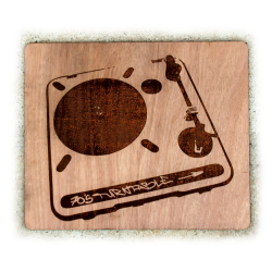 Panneau de décoration "Vintage turntable"