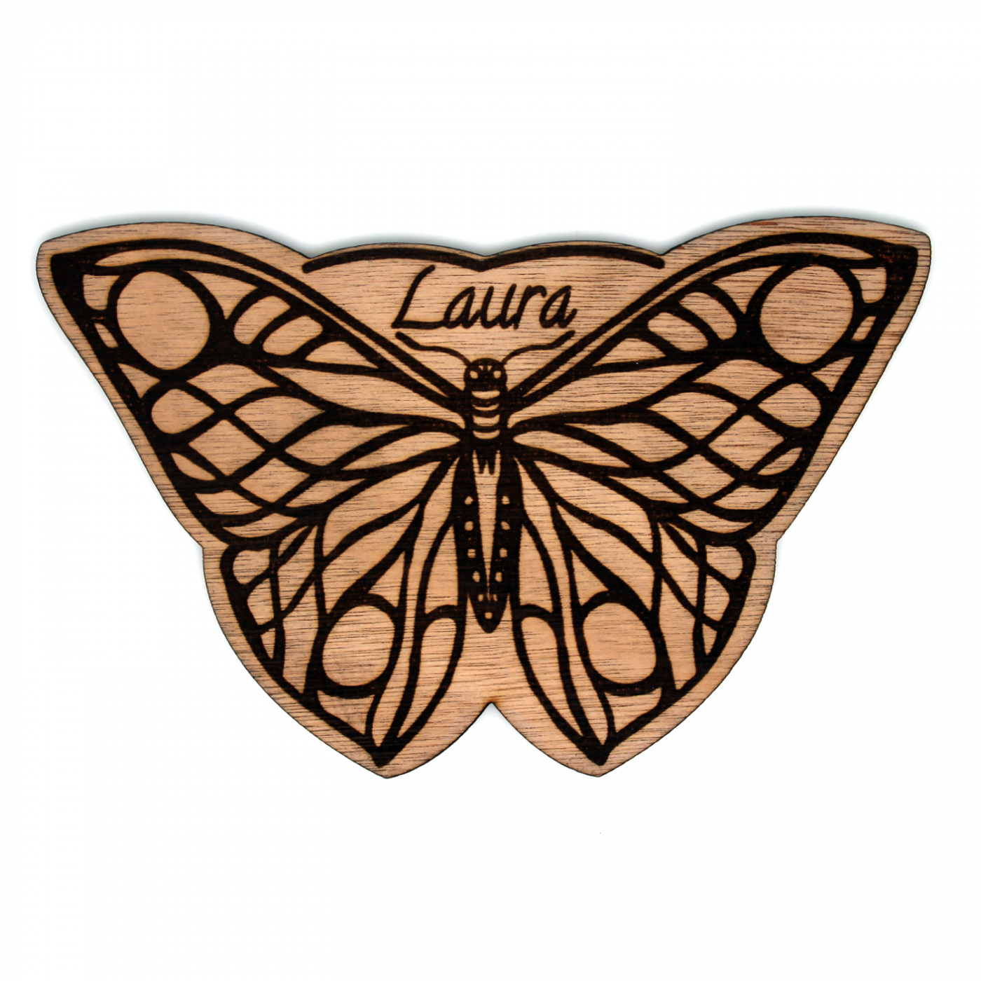 Table d'appoint en bois "Papillon"