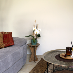 Table d'appoint en bois "Papillon"