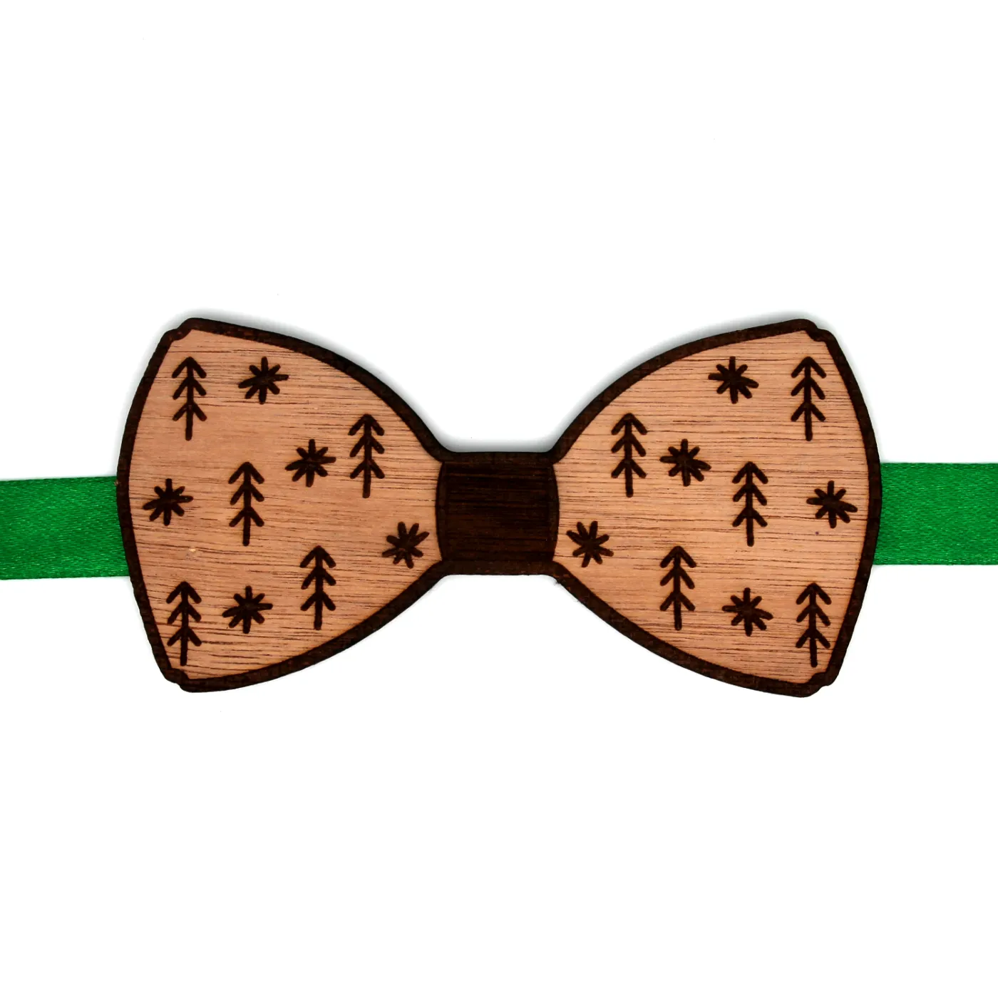 Noeud Papillon en bois "Sapins"