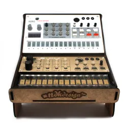 Support bois pour KORG volca fm pour 2 PCR design Abstrait