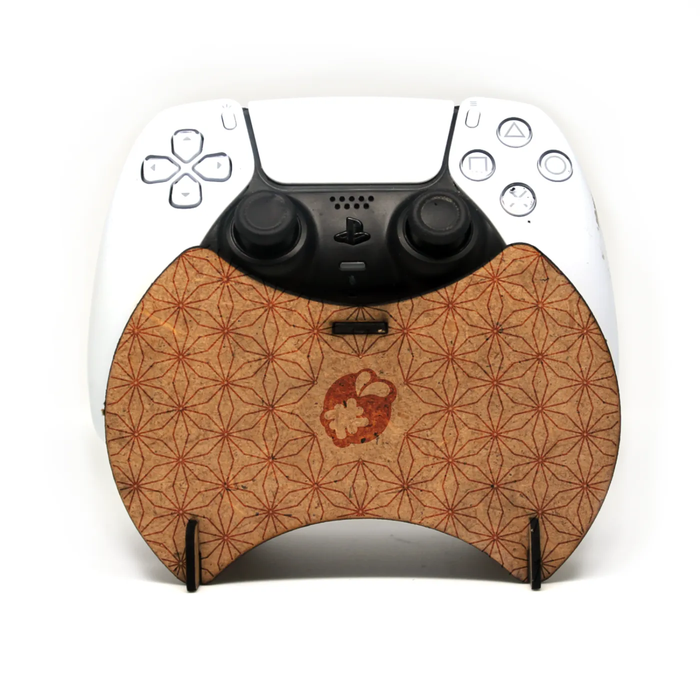 Support bois personnalisable Manette design Géométrique