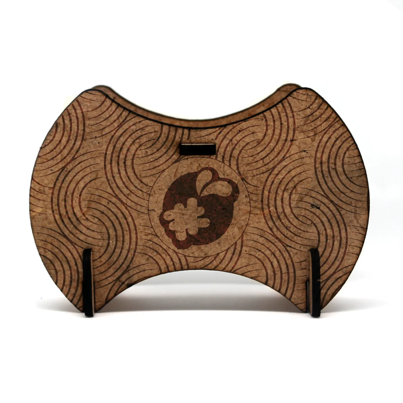 Support en bois personnalisable pour Manette "Arc de cercle"
