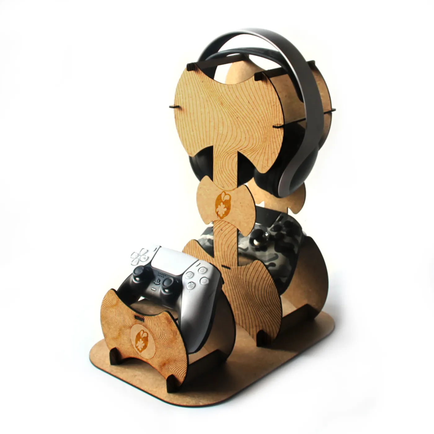 Ensemble Support bois Casque/Manette + Manette Ondes