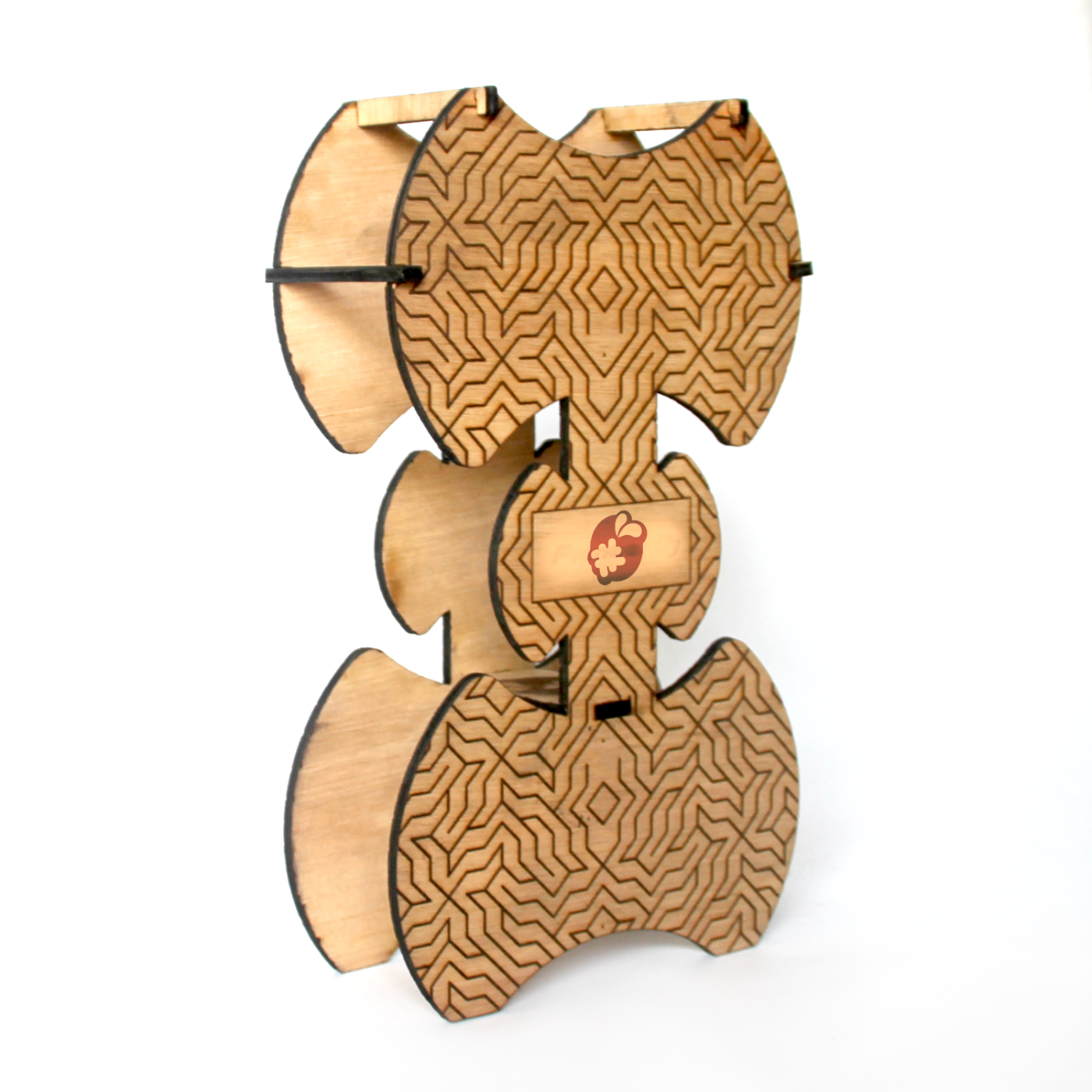 Support en bois pour casque de musique