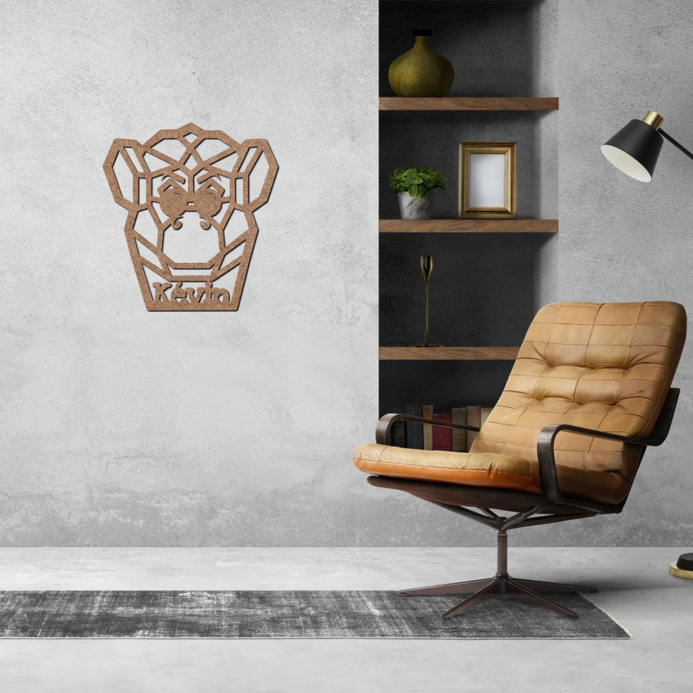 Prénom personnalisé en bois "Singe"