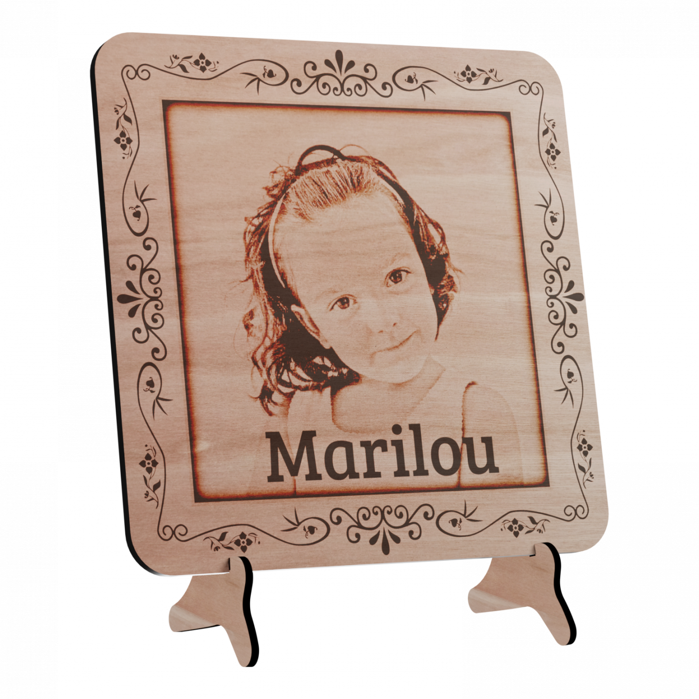 plaque en bois personnalisablée